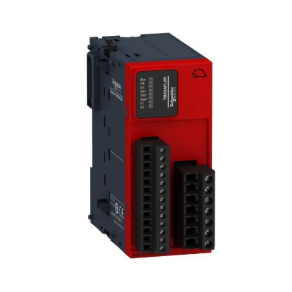 Picture of Safety module, Modicon TM3, 2 Function, Cat 3 PL d/SIL CL2 (screw) 24 VDC