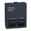 Picture of Analogue output cartridge, Modicon M221, 2 analog current outputs, I/O extension