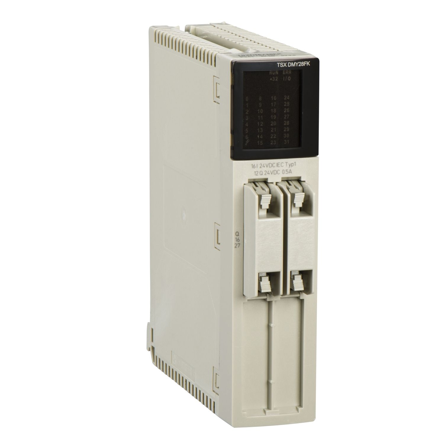 Picture of discrete I/O module Modicon Premium - 16 I 24 V DC - 12 O solid state