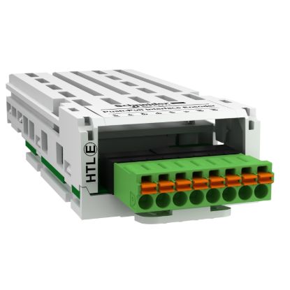 Picture of High threshold logic encoder interface module, Altivar, 12 to 24V, 0.1 to 0.2A, 1 removable spring connector