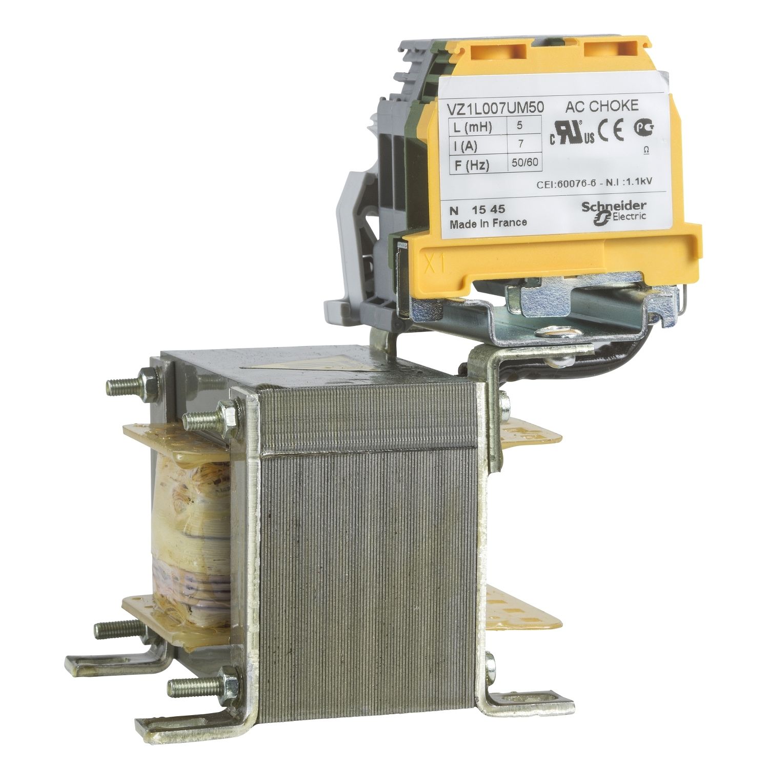 Picture of line choke - 5 mH - 7 A - 1 phase - 20 W - for variable speed drive