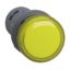 Picture of Easy Harmony XA2E, Monolithic pilot light, plastic, yellow, 22mm, integral LED, screw clamp terminals, 30V AC DC