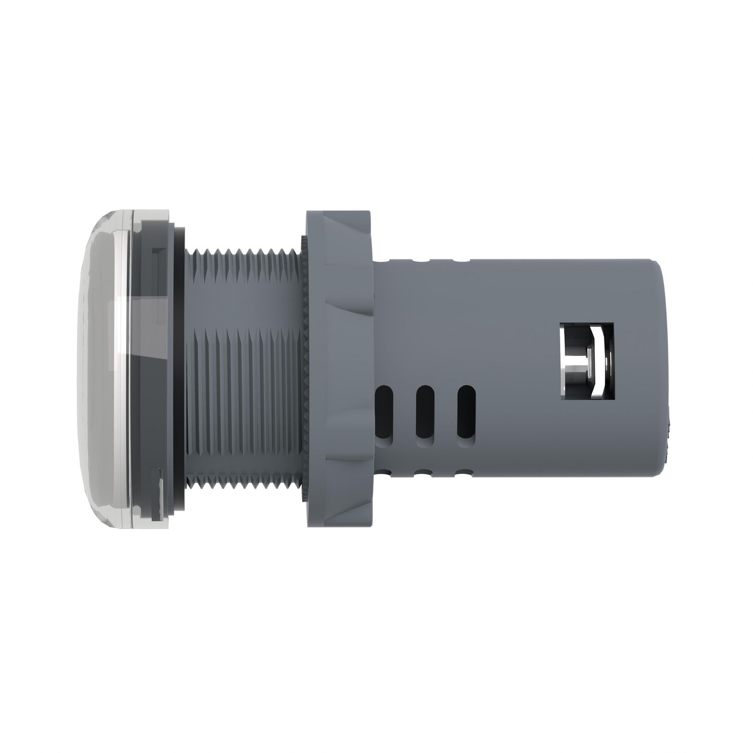 Picture of Monolithic pilot light, Easy Harmony XA2, plastic, green red, 22mm, integral LED, screw clamp terminals, 220…230V AC, anti interference
