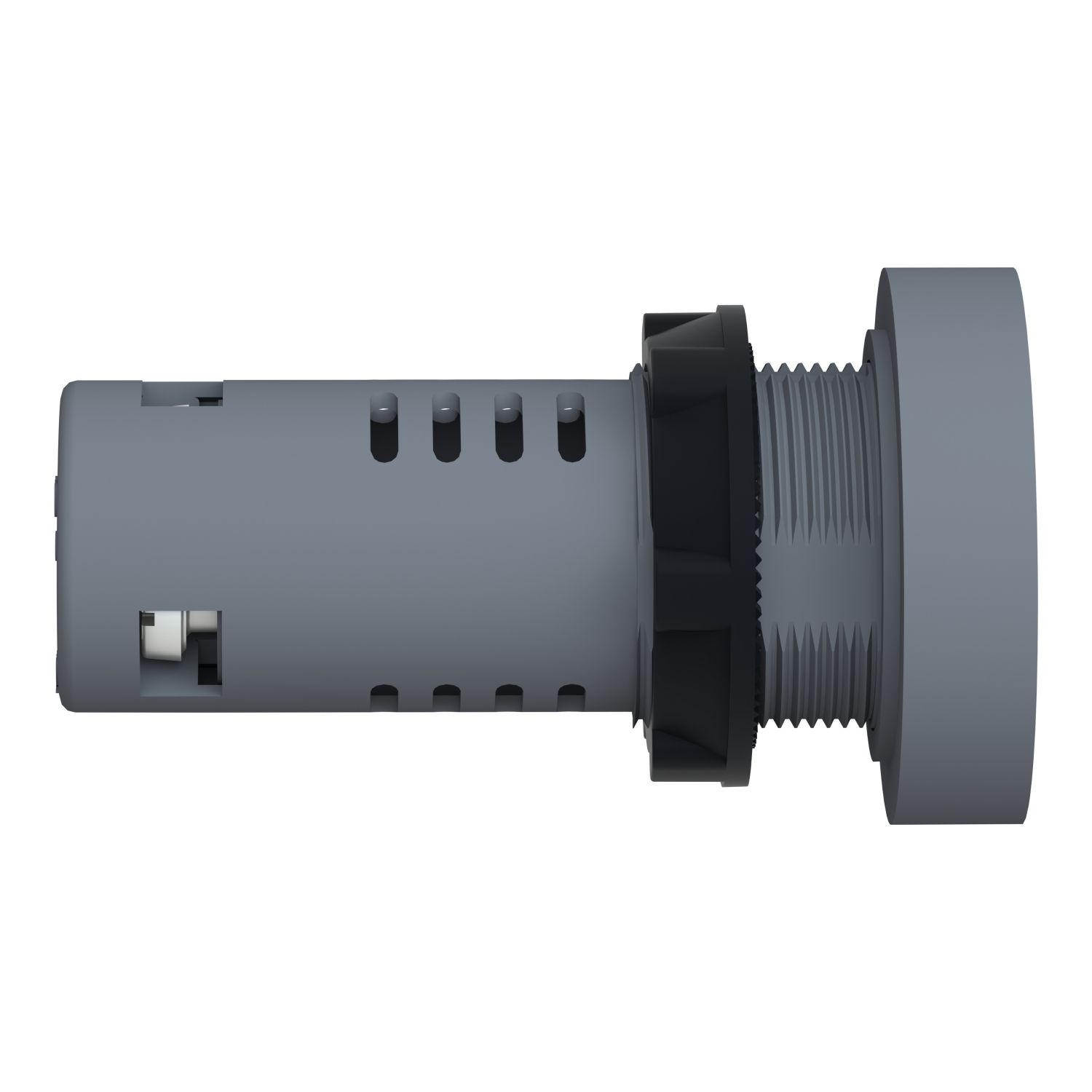 Picture of Monolithic pilot light, Easy Harmony XA2E, plastic, green red, 22mm, ground indicator, screw clamp terminals, 380 to 400V AC
