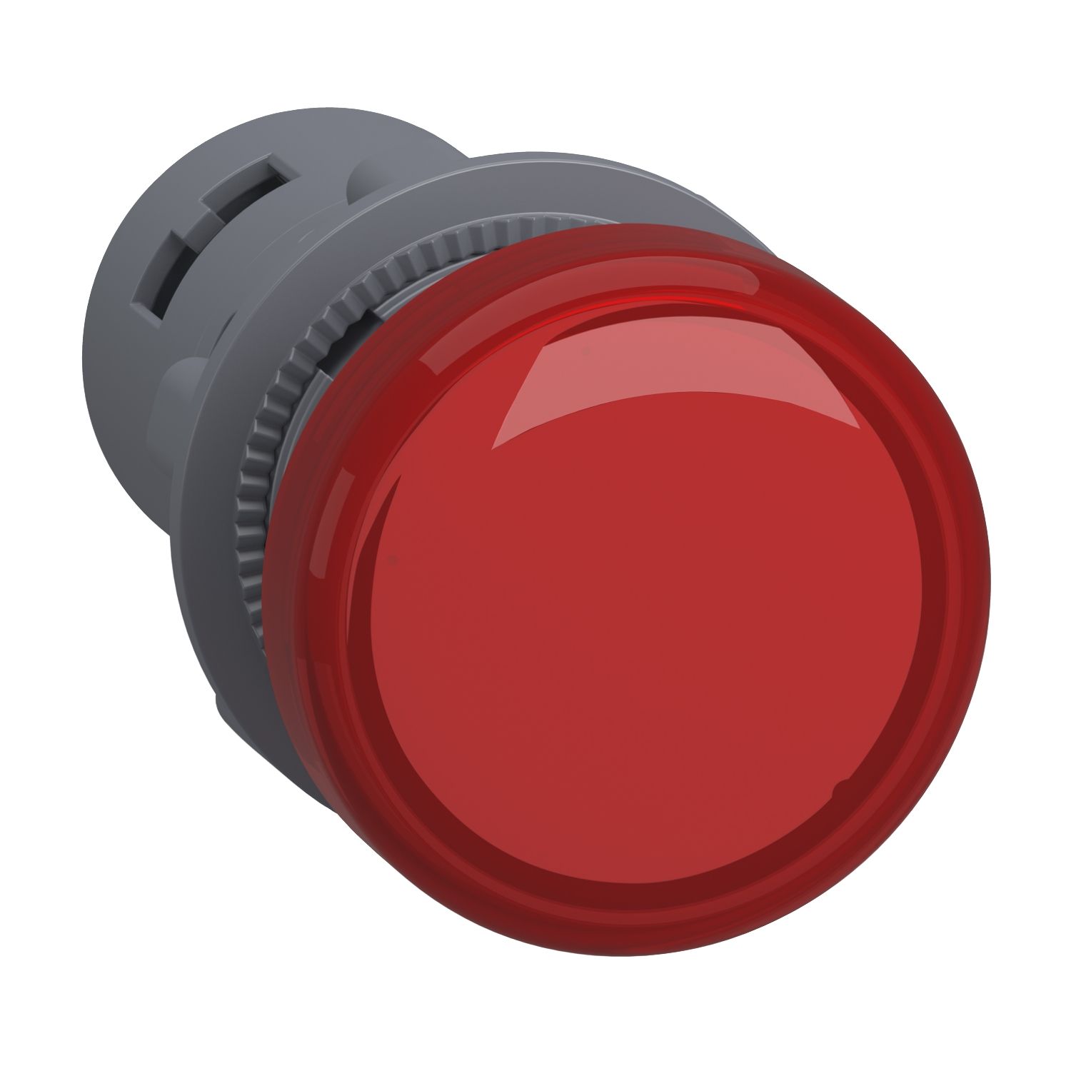 Picture of Monolithic pilot light, Easy Harmony XA2, plastic, red, 22mm, integral LED, screw clamp terminals, 380…400V AC, anti interference