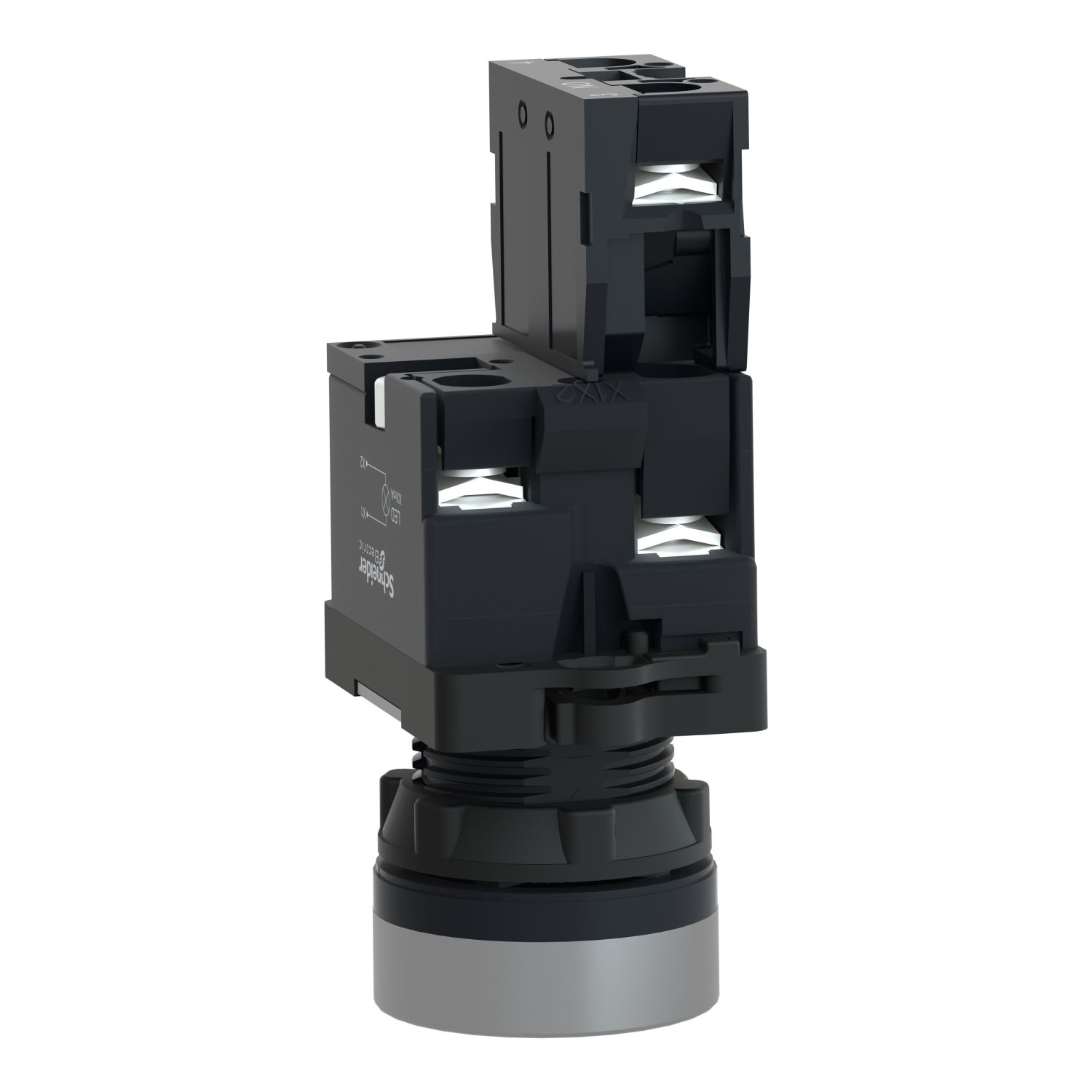 Picture of Ill PB plastic amber flush 220V 1NO