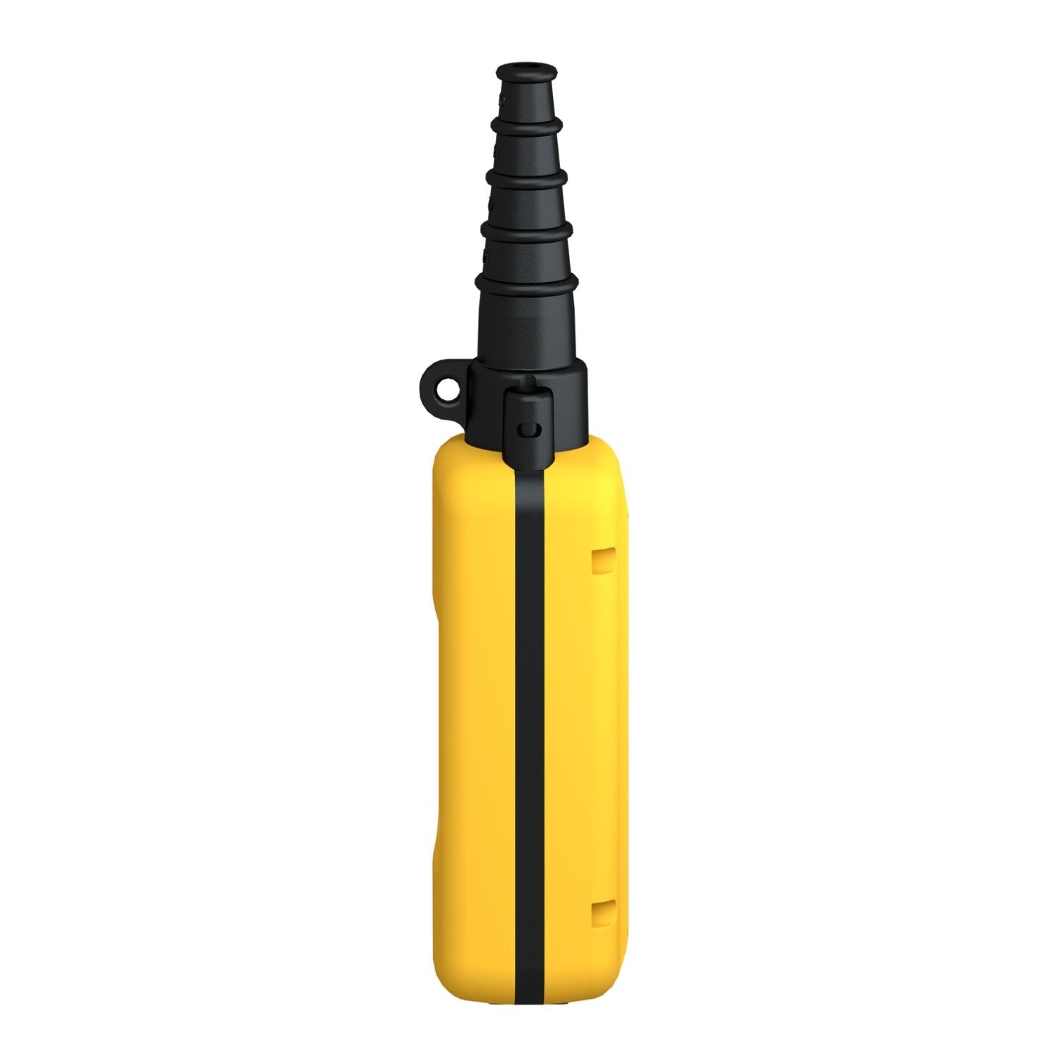 Picture of Empty pendant control station, Harmony XAC, plastic, yellow, 2 cut outs