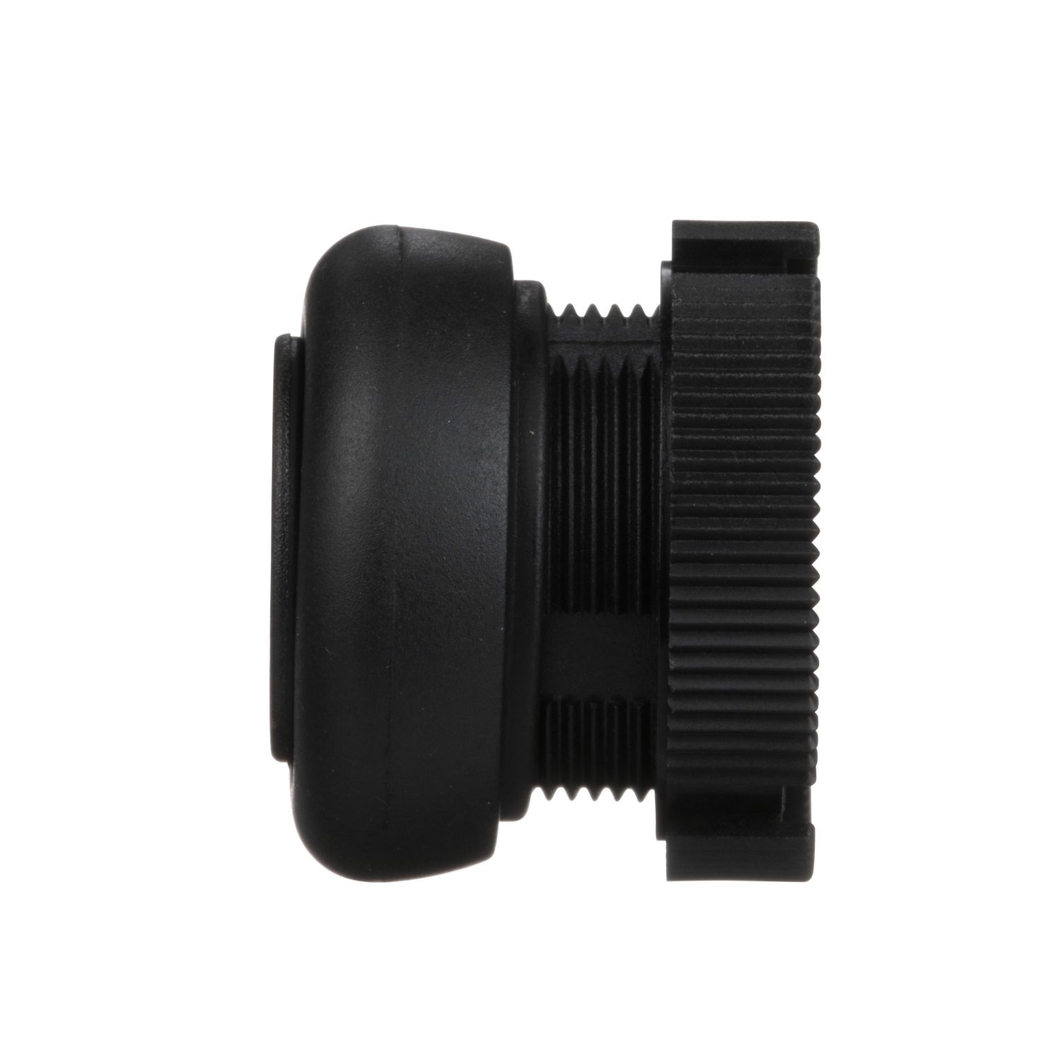 Picture of Head for push button, Harmony XAC, plastic, black, booted, spring return