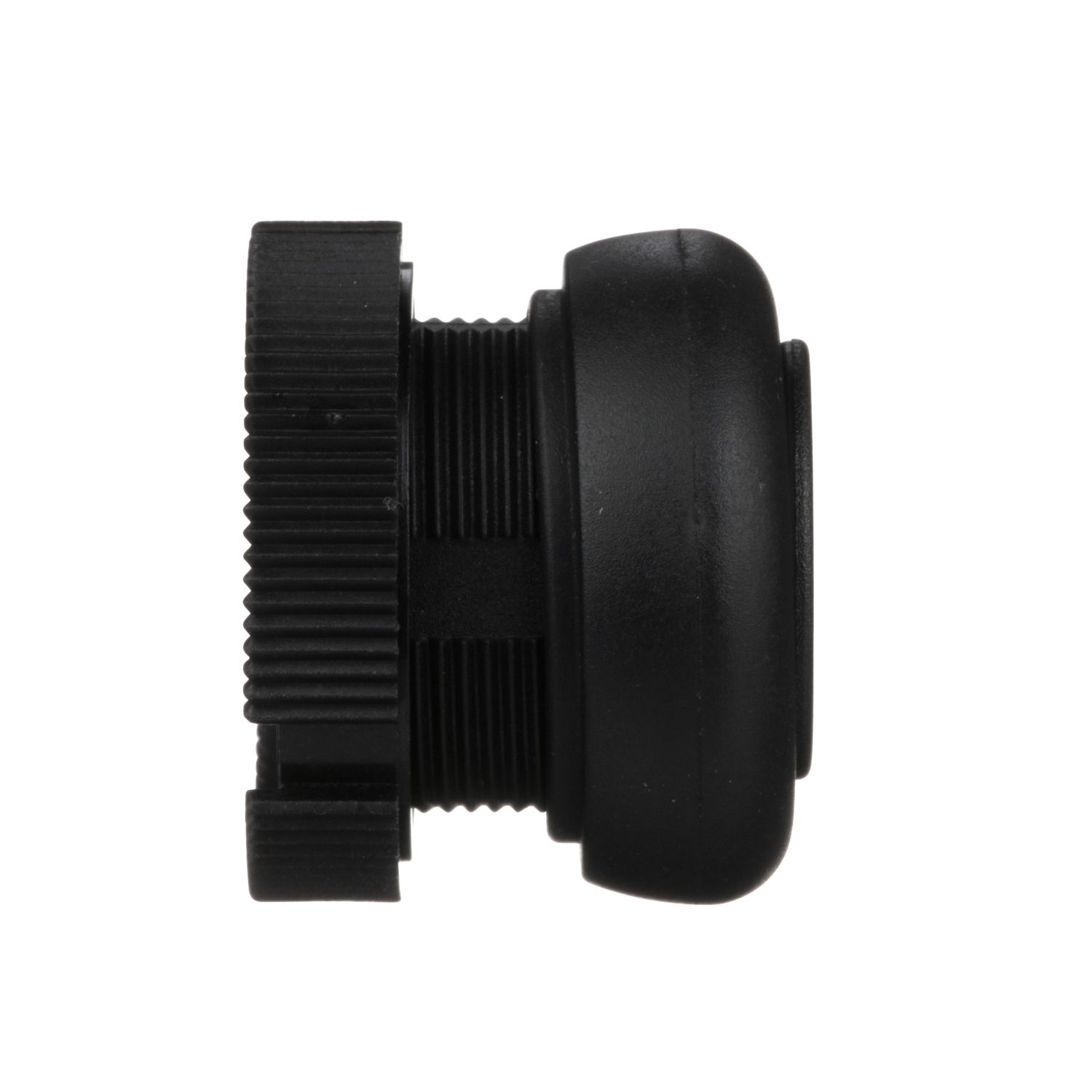 Picture of Head for push button, Harmony XAC, plastic, black, booted, spring return