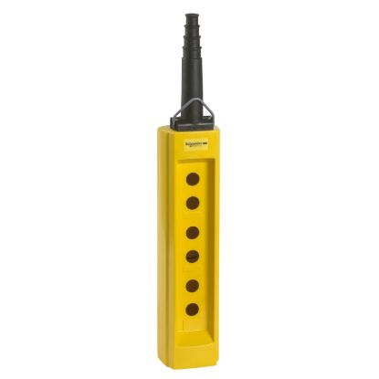 Picture of Pendant plast yellow 6 hole 10 22mm