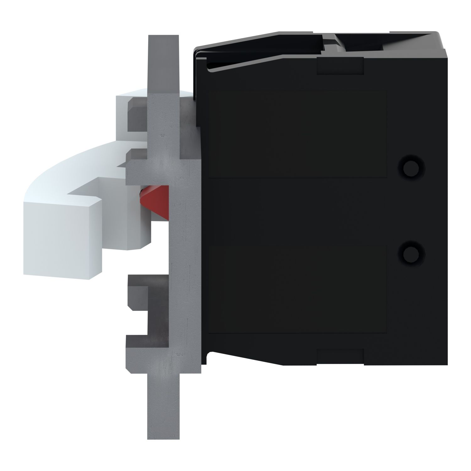 Picture of Single contact block, Harmony XAC, spring return, screw clamp terminal, 1NC