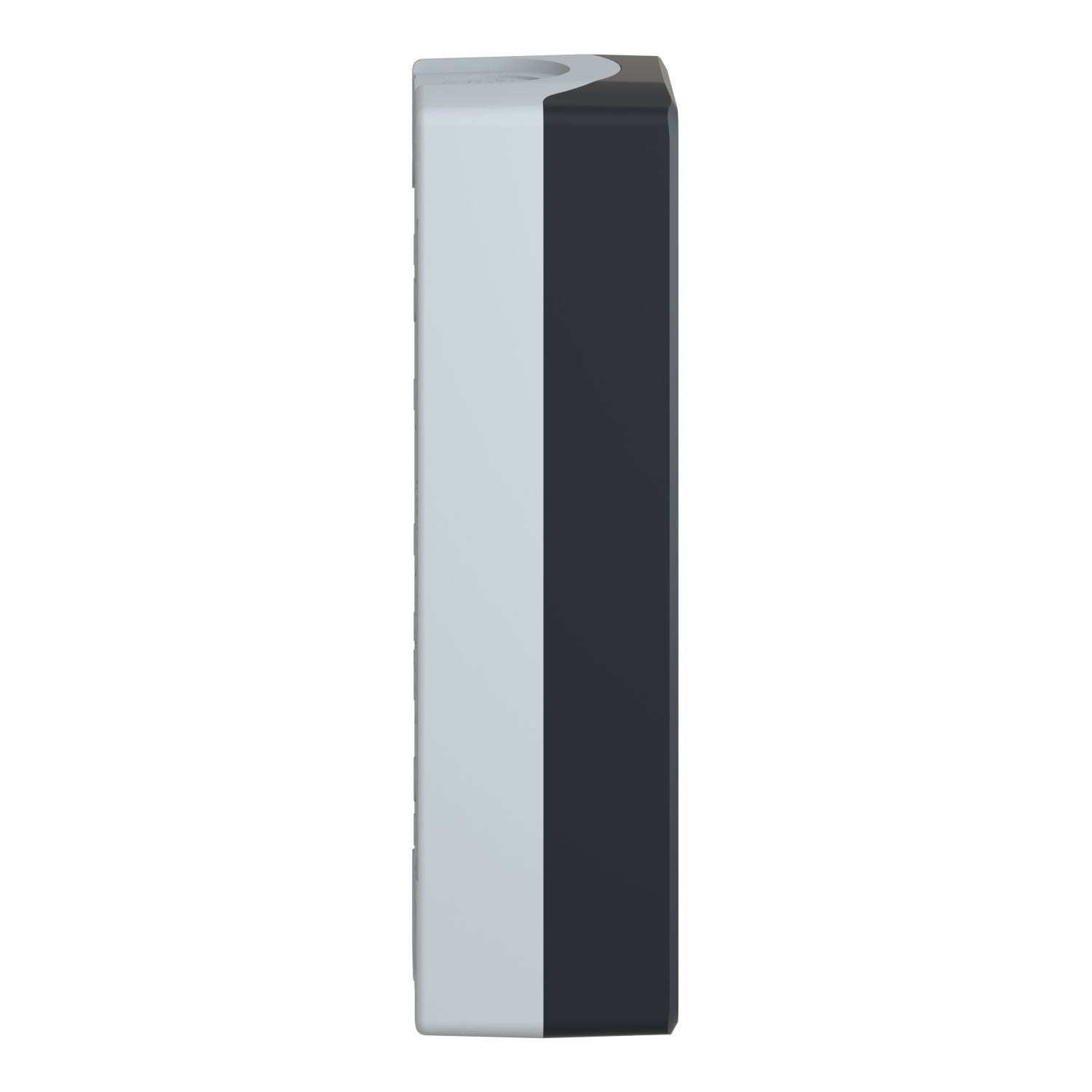 Picture of Empty enclosure, Harmony XALD XALK, plastic, dark grey lid, for push button 22mm, 5 cut outs