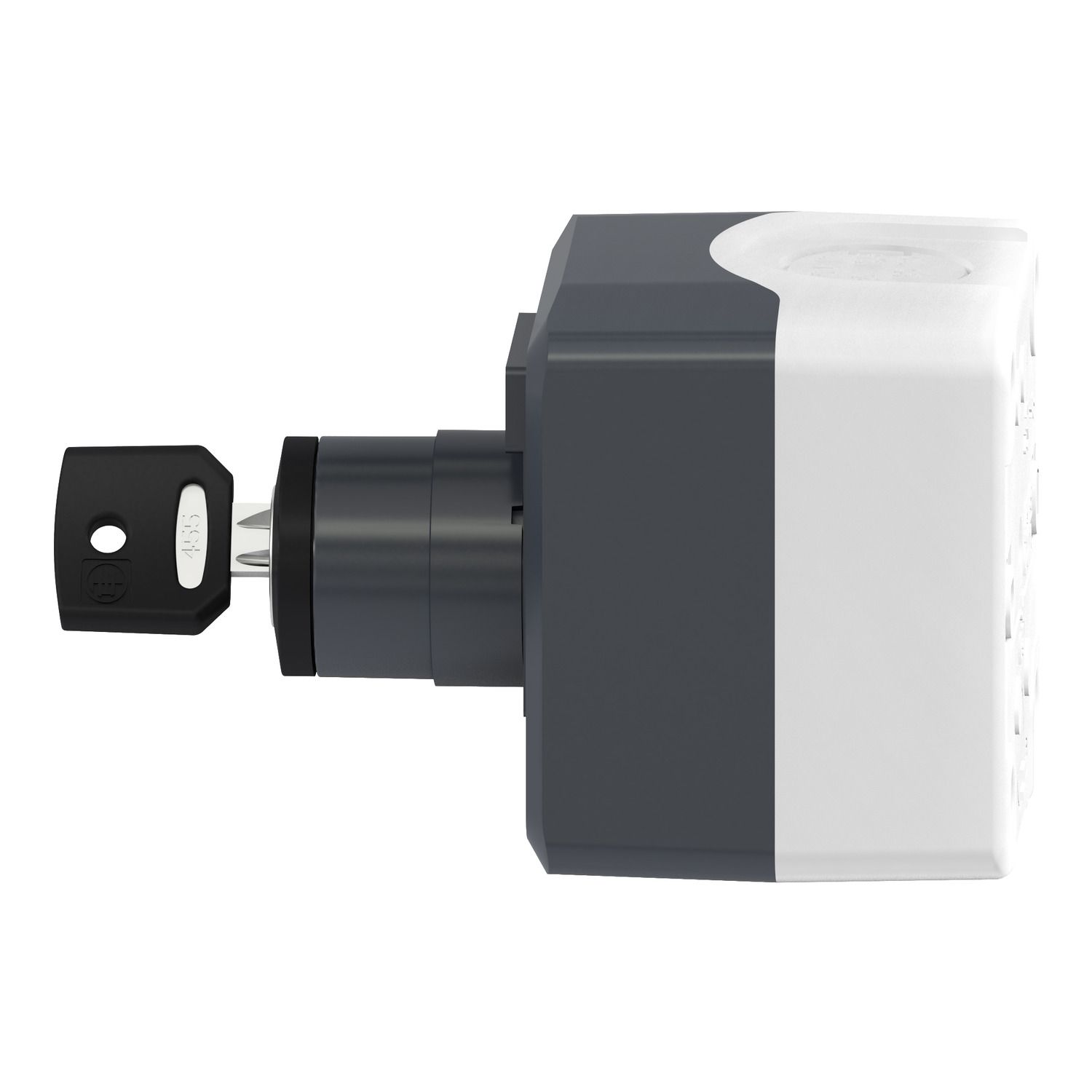 Picture of Control station, Harmony XALD XALK, plastic, dark grey lid, 1 selector key switch 22mm, 1NO