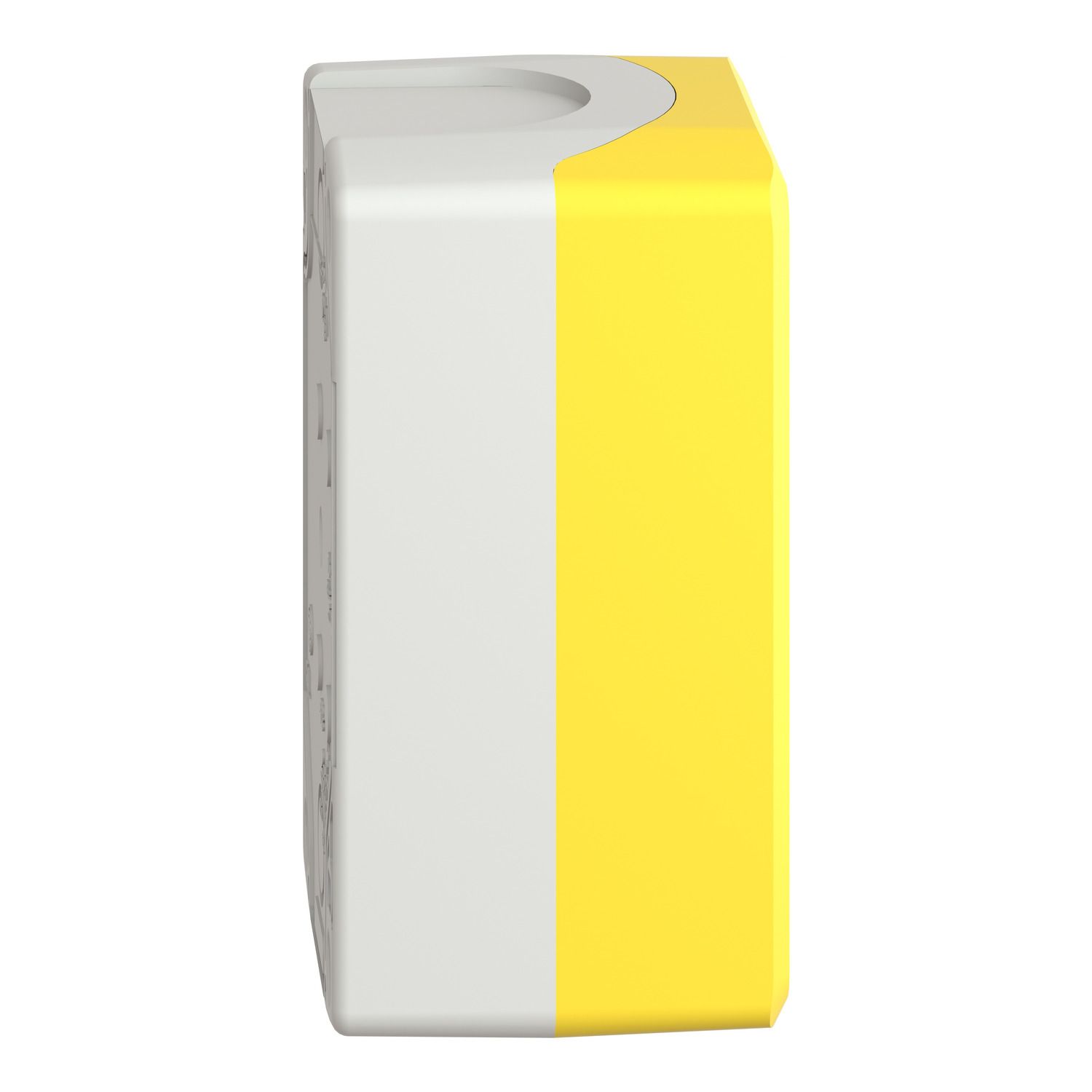 Picture of Empty control station, Harmony XALD XALK, plastic, yellow, 1 cut-out, unmarked, UL/CSA certified