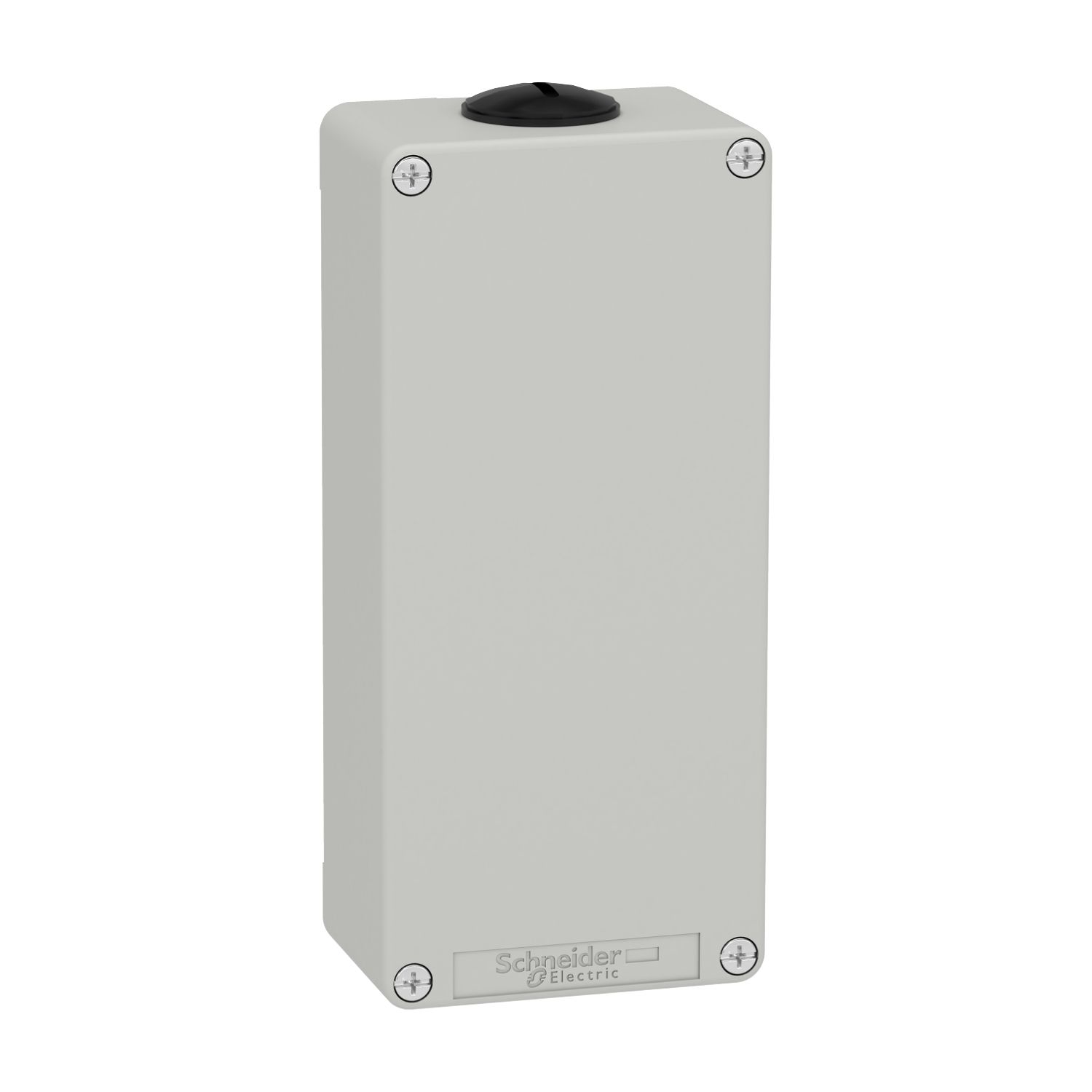 Picture of Die cast empty control station, Harmony XAP, XB2 SL, zinc alloy, grey, M25, undrilled, 80x175x51,5mm