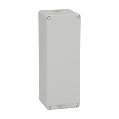 Picture of Die cast empty control station, Harmony XAP, XB2 SL, zinc alloy, grey, M25, undrilled, 80x220x77mm