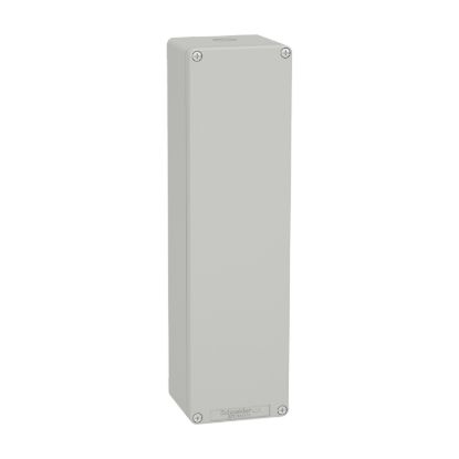 Picture of Die cast empty control station, Harmony XAP, XB2 SL, aluminium, grey, M32, undrilled, 85x310x77mm