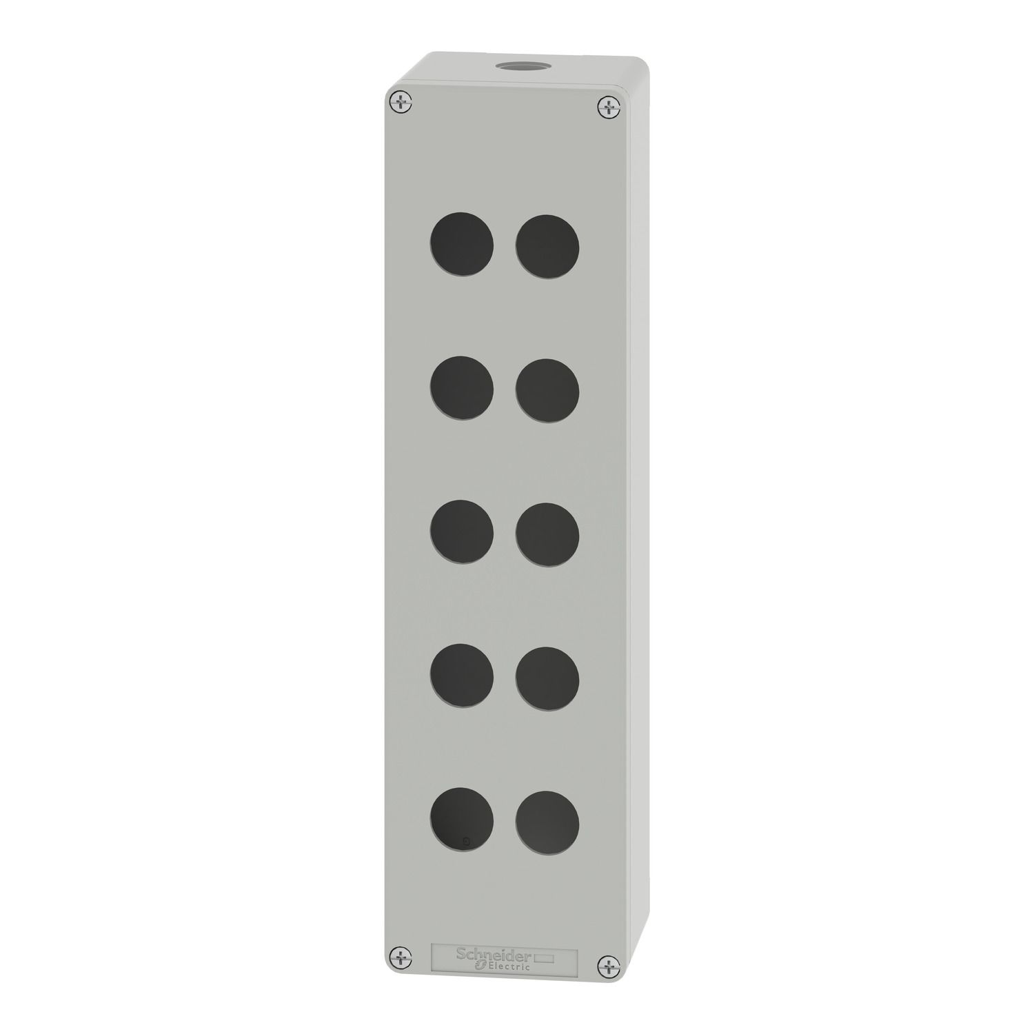 Picture of Die cast empty control station, Harmony XAP, XB2 SL, aluminium, grey, M32, 10 cut outs 22mm, 85x310x77mm