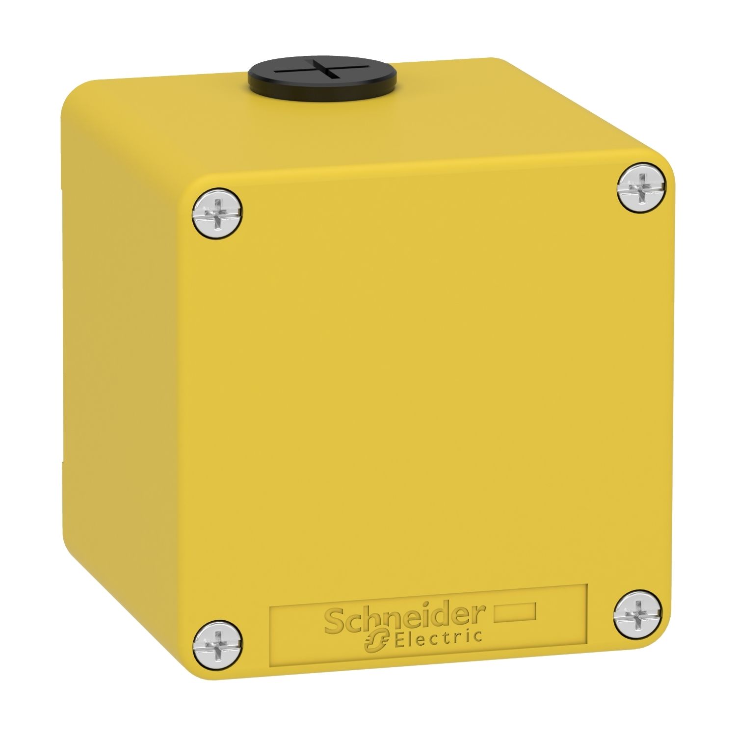 Picture of Empty control station, Harmony XAP, XB2 SL, zinc alloy, yellow, M20, undrilled, 80x80x77mm, UL cULus