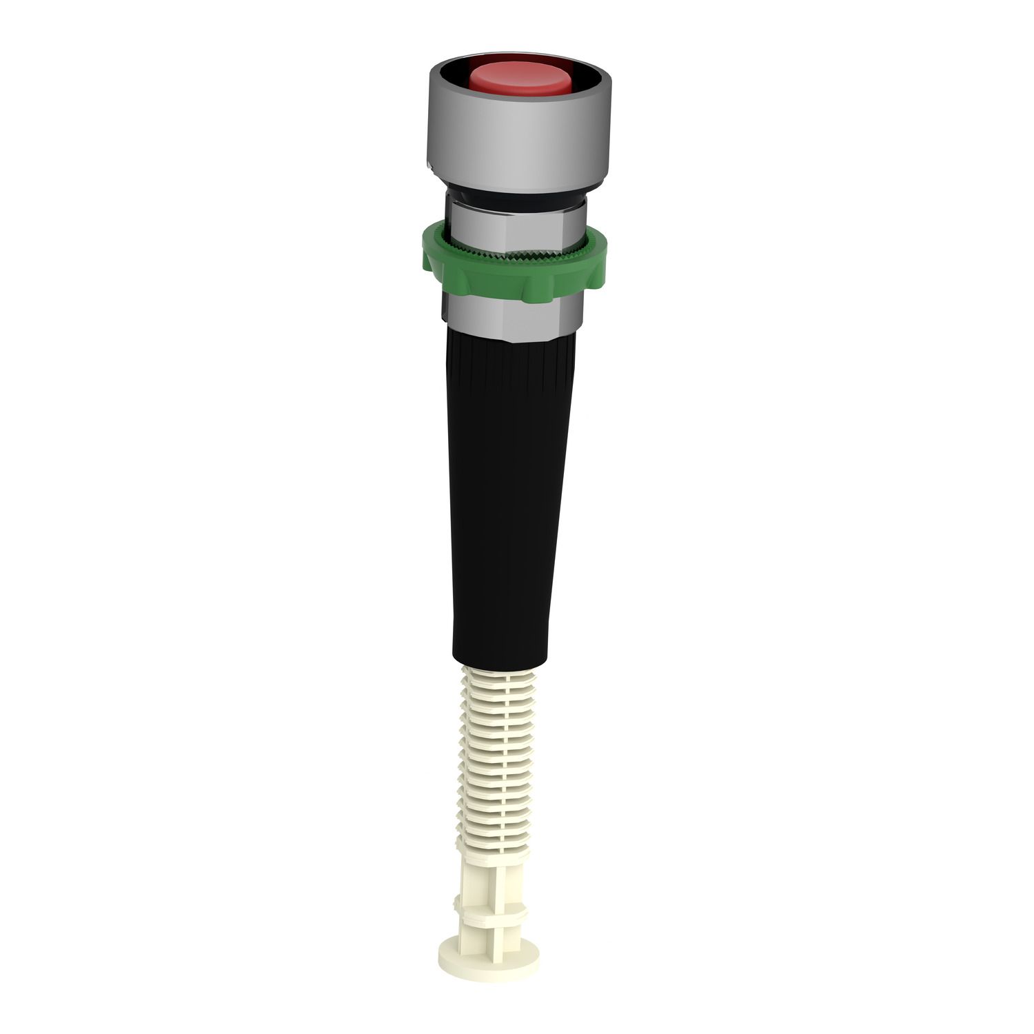 Picture of Manual overload reset push button, Harmony XB4, metal, flush, red, 22mm, 30...130mm actuation distance, unmarked