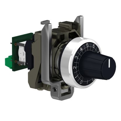 Picture of Complete potentiometer, Harmony XB4, metal, 22mm, 1K