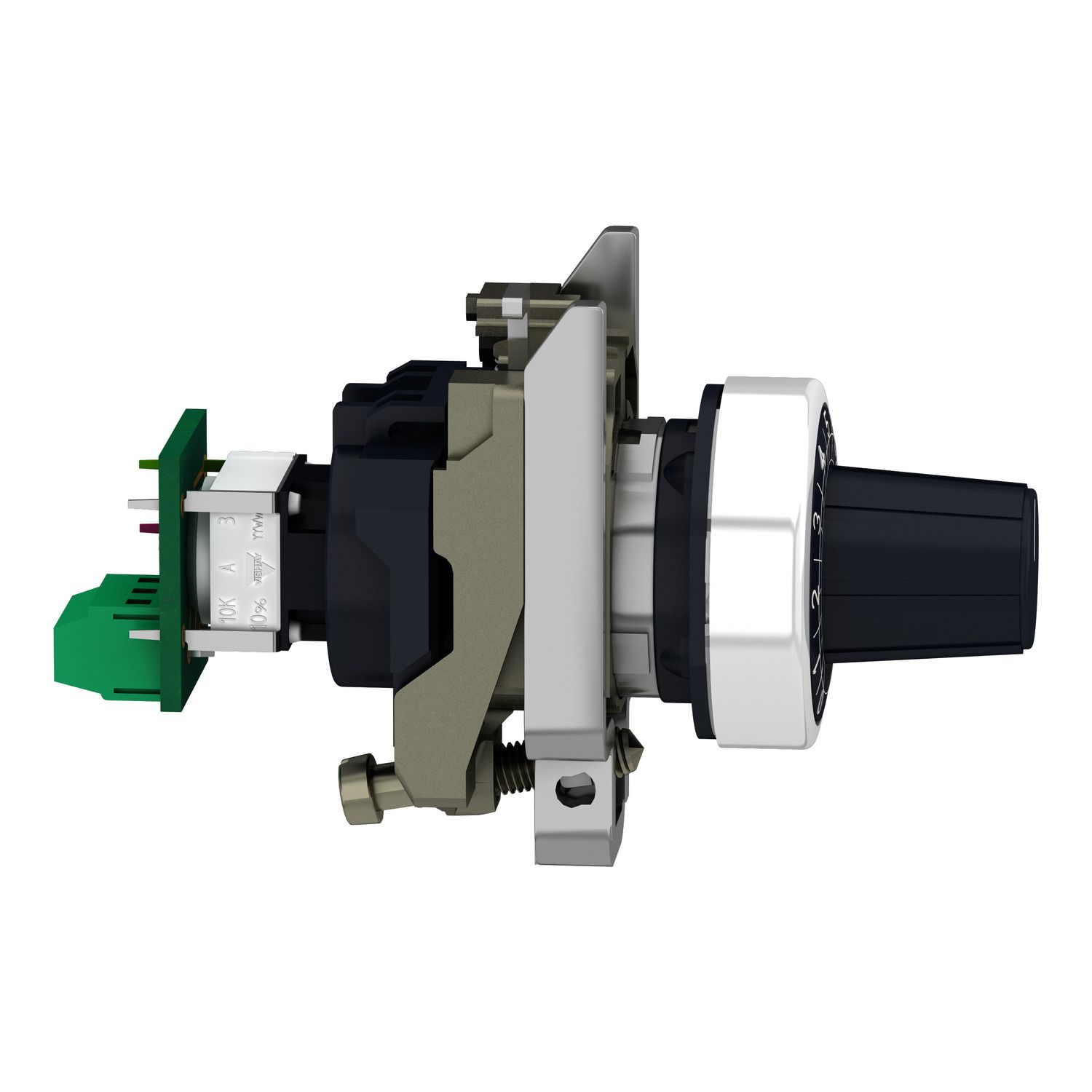 Picture of Complete potentiometer, Harmony XB4, metal, 22mm, 4K7