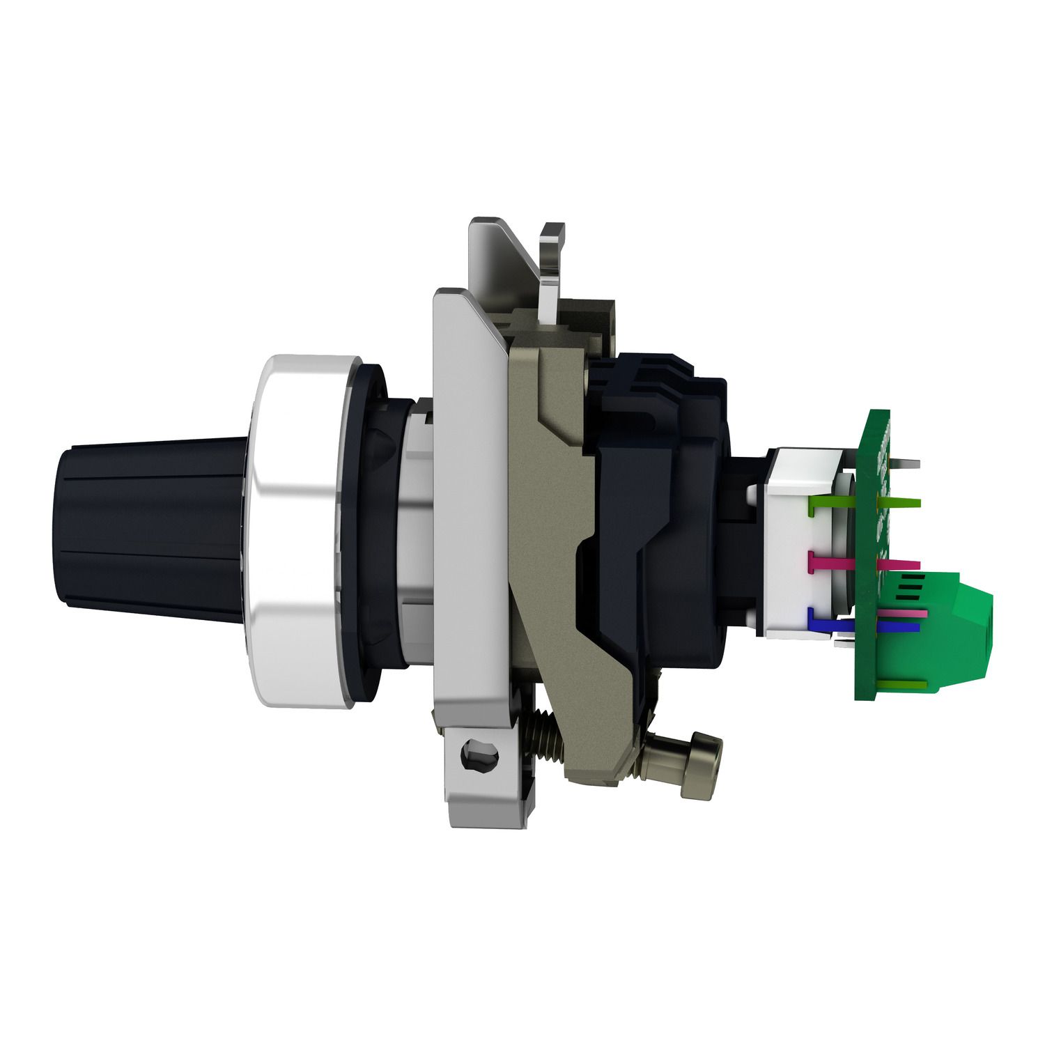 Picture of Complete potentiometer, Harmony XB4, metal, 22mm, 4K7