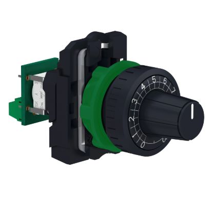 Picture of Complete potentiometer, Harmony XB5, plastic, 22mm, 100K