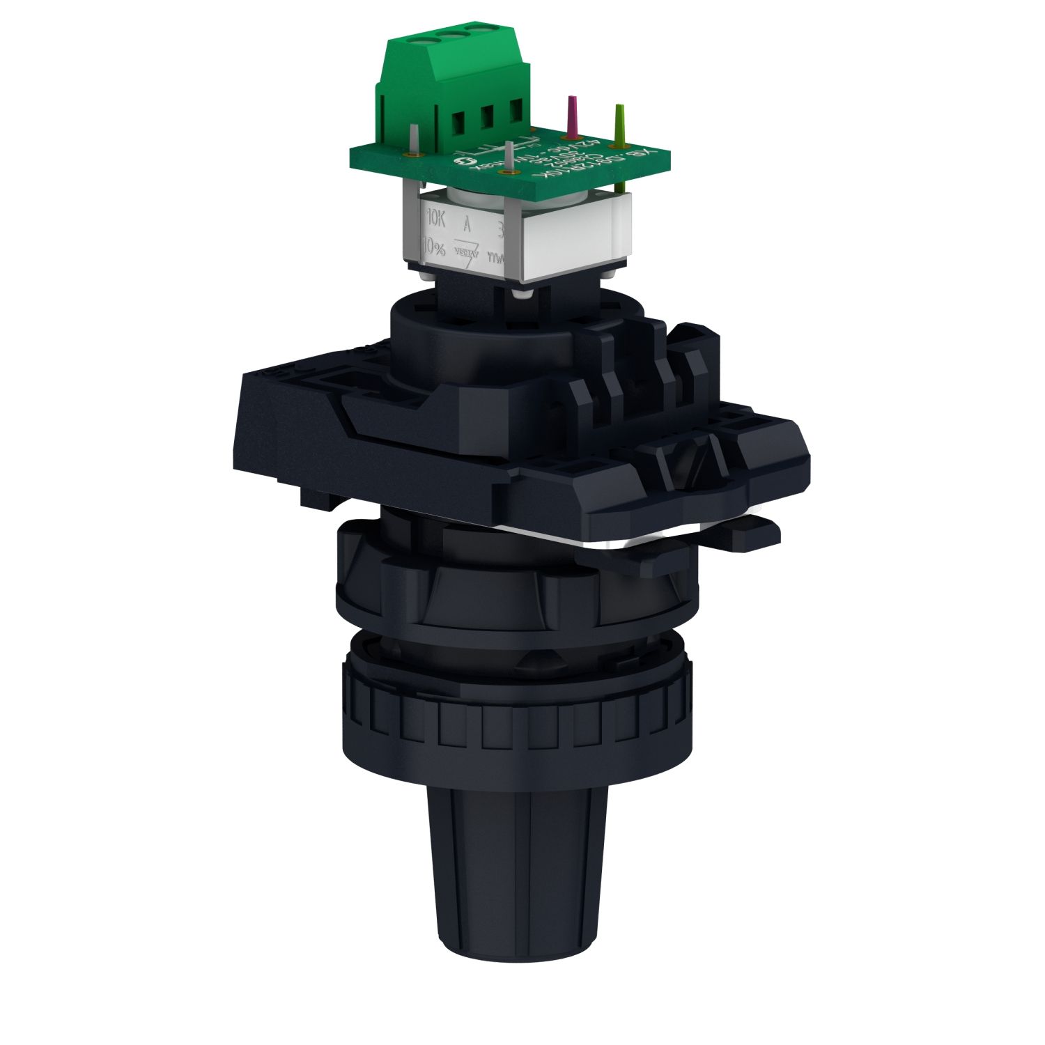 Picture of Complete potentiometer, Harmony XB5, plastic, 22mm, 4K7