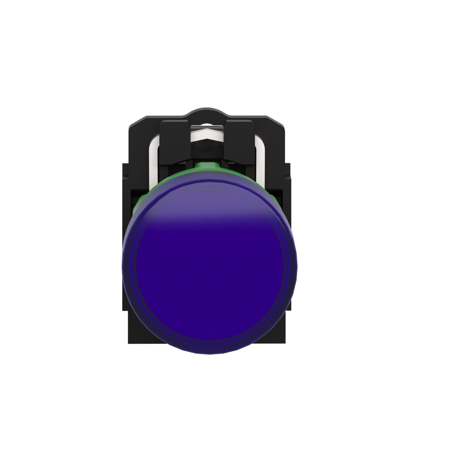 Picture of Pilot light, Harmony XB5, grey plastic, blue, 22mm, universal LED, plain lens, 230...240V AC
