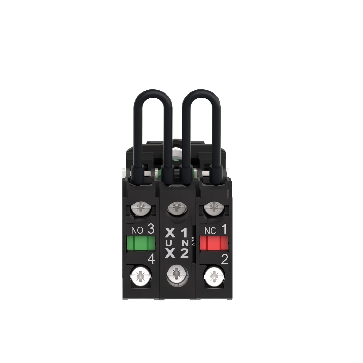 Picture of Push-to-test pilot light, Harmony XB5, plastic, blue, universal LED, screw clamp terminals, 24V