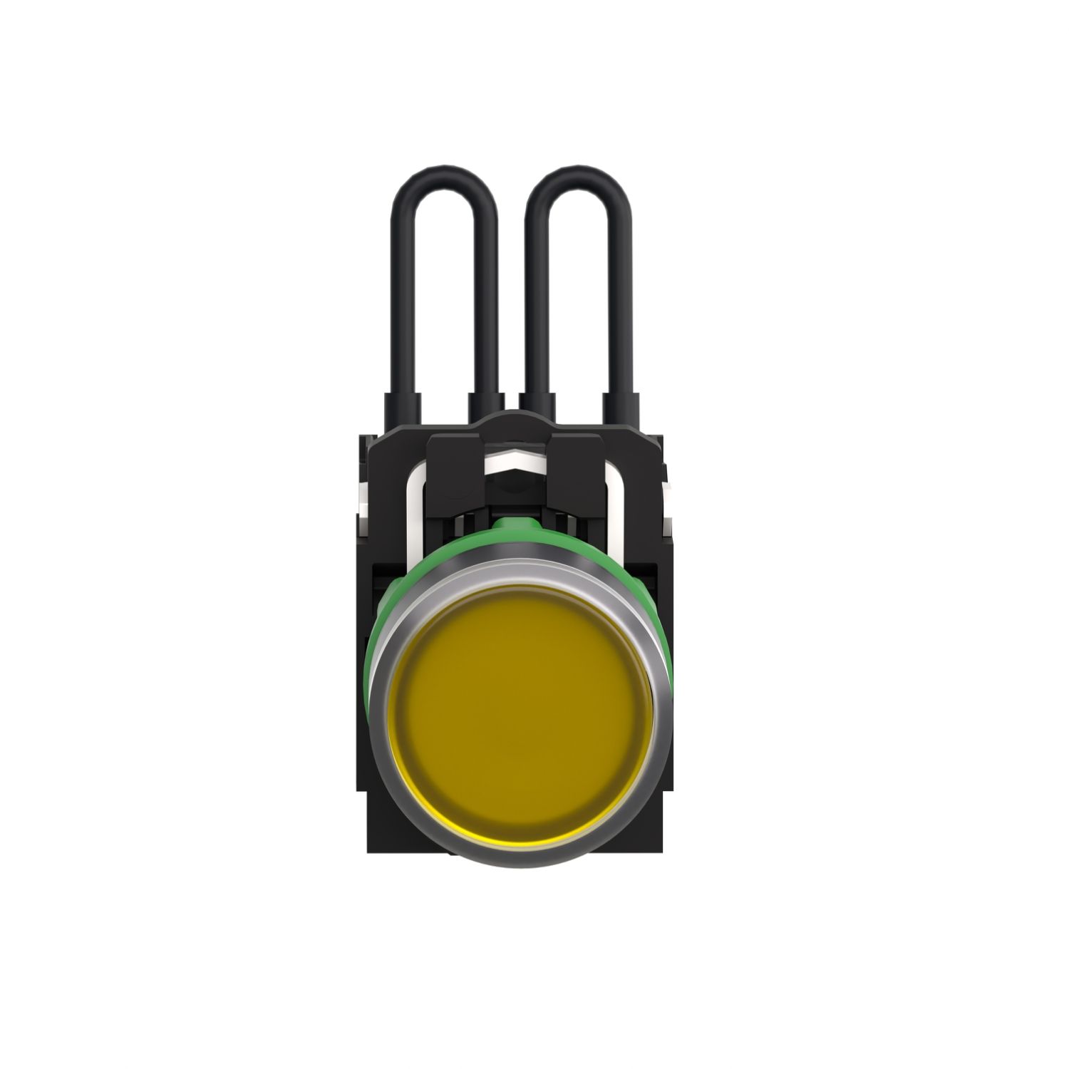 Picture of Push to test pilot light, Harmony XB5, universal LED,  amber, plastic, 22mm, 24V