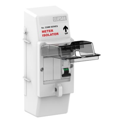 Picture of Meter Box, Clipsal Resi MAX, Isolator With 1 Pole 63A C Curve MCB enclosure and lock off device