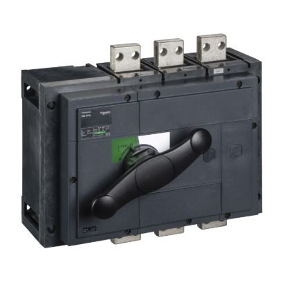 Picture of switch disconnector, Compact INS630b, 630A, standard version with black rotary handle, 3 poles