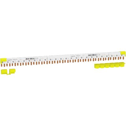 Picture of comb busbar, Acti9, 1L+N, 9 mm pitch, 24 modules, 80 A