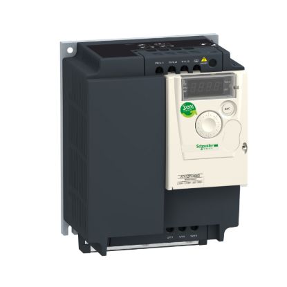 Picture of variable speed drive, Altivar 12, 3kW, 3hp, 3 phases, 200 to 240V, on base plate