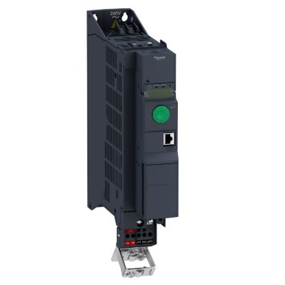 Picture of variable speed drive, Altivar Machine ATV320, 1.1kW, 200 to 240V, 1 phase, book