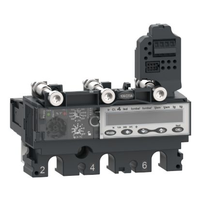 Picture of Trip unit MicroLogic 6.2EM, ComPacT NSX160/250, 3 poles, basic and ground fault protections, motor, energy meter, 150A