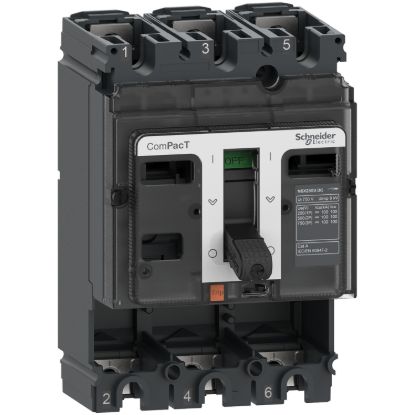 Picture of Circuit breaker basic frame, ComPacT NSX250F DC, 36kA/750VDC, 3 poles, 250A frame rating, without trip unit