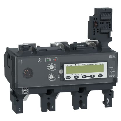 Picture of Trip unit MicroLogic 6.3EM, ComPacT NSX400/630, 3 poles, basic and ground fault protections, motor, energy meter, 320A