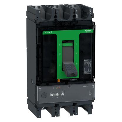 Picture of Circuit breaker, ComPacT NSX400R, 200kA/415VAC, 3 poles, MicroLogic 2.3 trip unit 250A