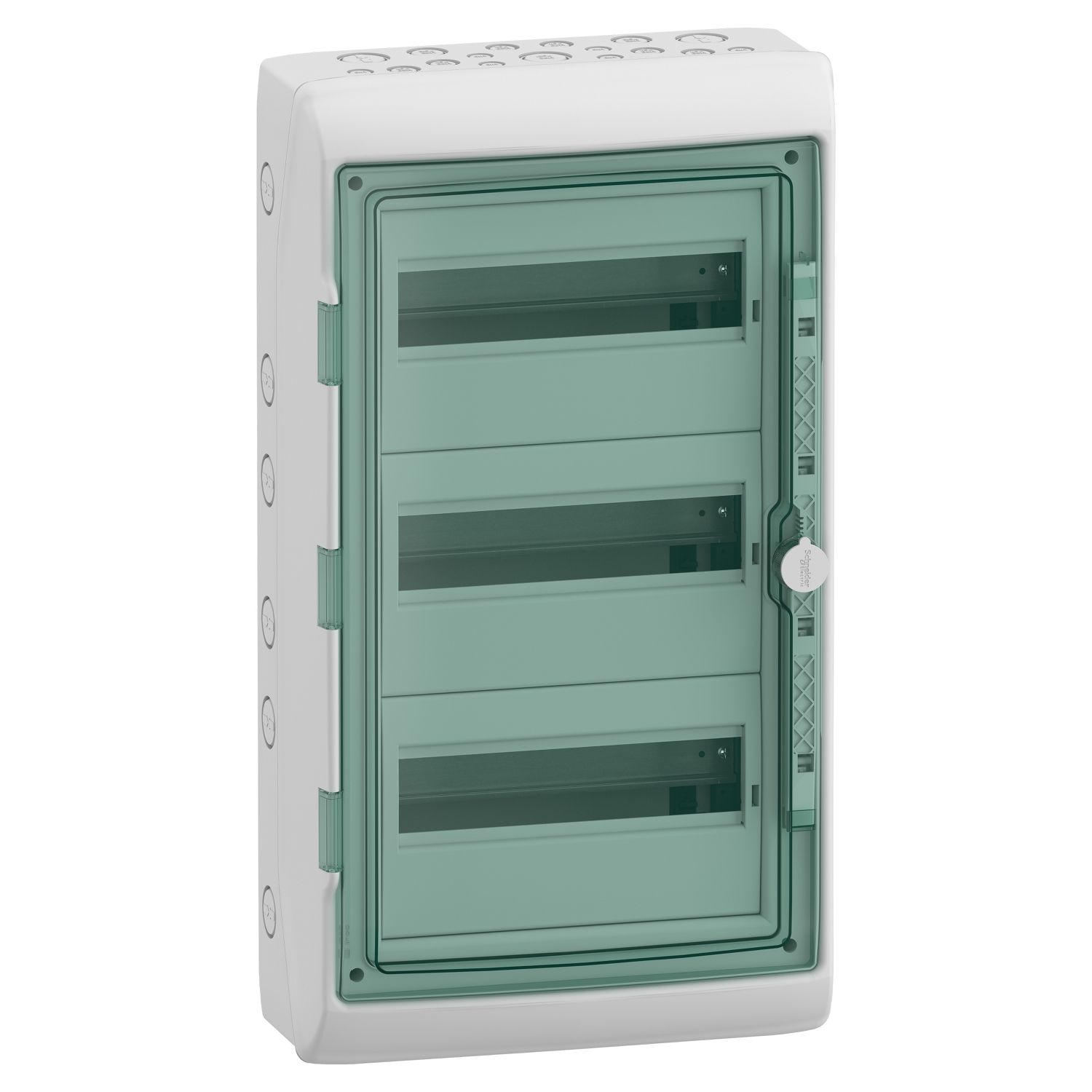 Picture of Enclosure for modular device, Mureva Enclosure, 3x12 modules, earth terminal block