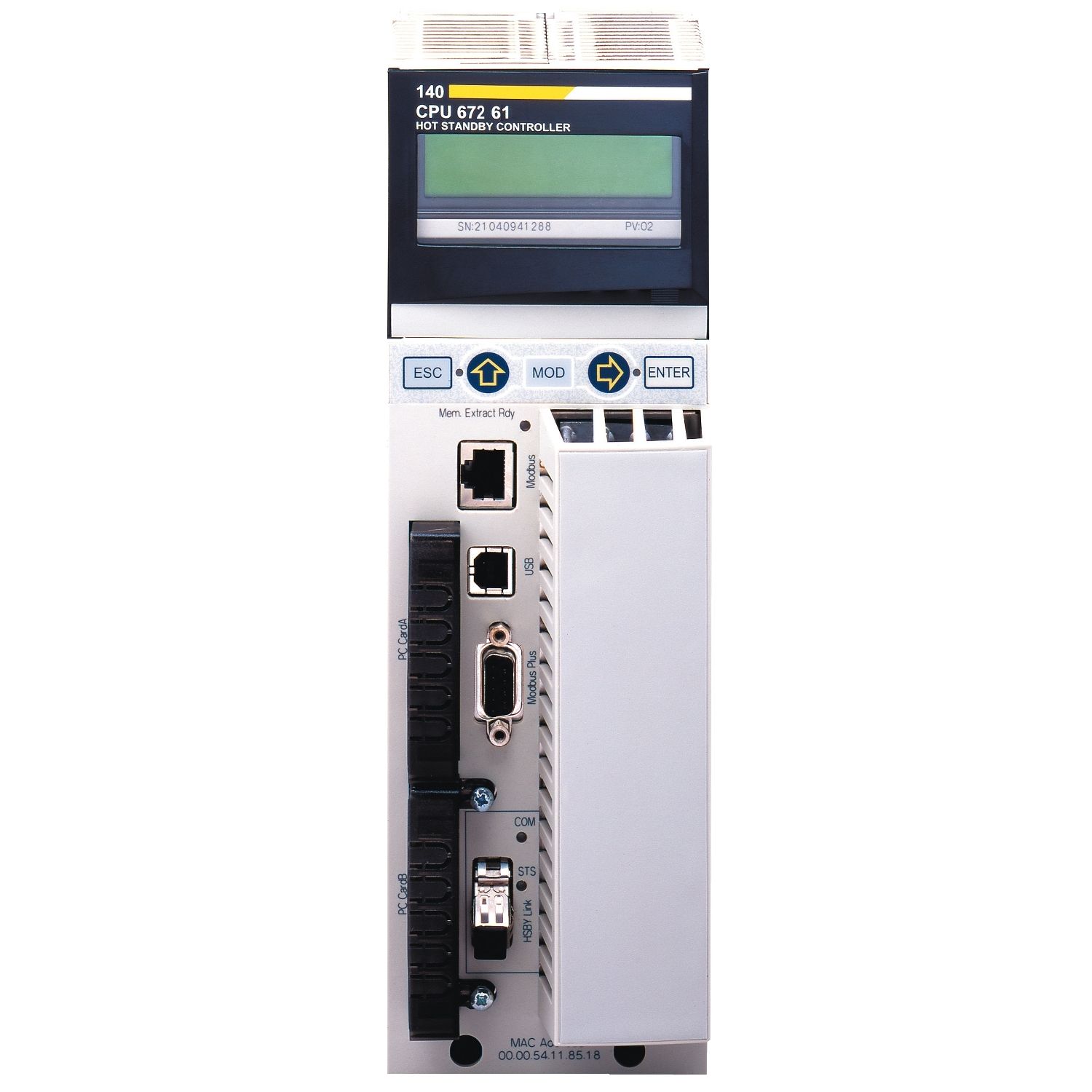 Picture of Unity Hot Standby processor with single mode Ethernet - 3072 kB - 266 MHz