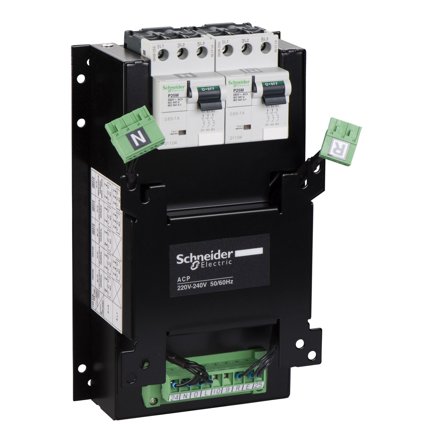 Picture of interface accessory, TransferPacT automatic control plate, 220…240VAC at 50/60Hz