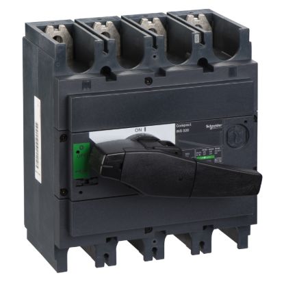 Picture of switch disconnector, Compact INS320, 320A, standard version with black rotary handle, 4 poles