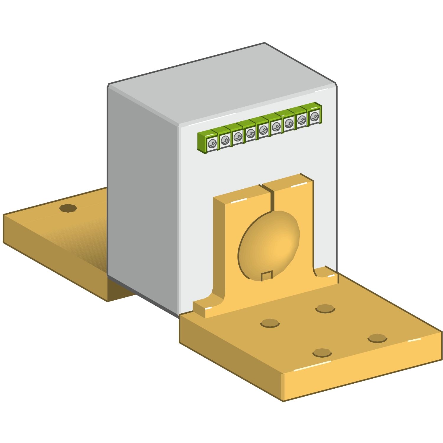 Picture of External current sensor, MasterPact NT, ComPacT NS630b/1600, earth fault protection, rating 400A-1600A, spare part