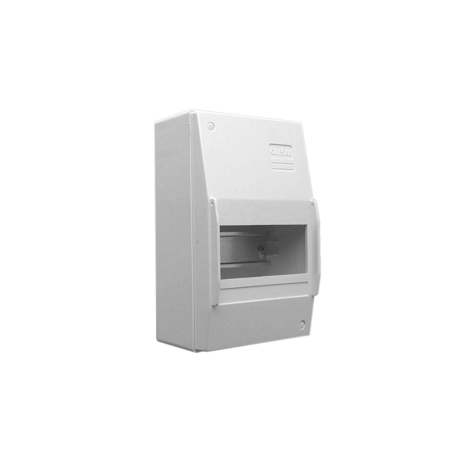 Picture of Switchboard Enclosure, Max 4 Consumer Switchboards, Series 4CC, 6 Module, Surface Mount, Full DIN Rail