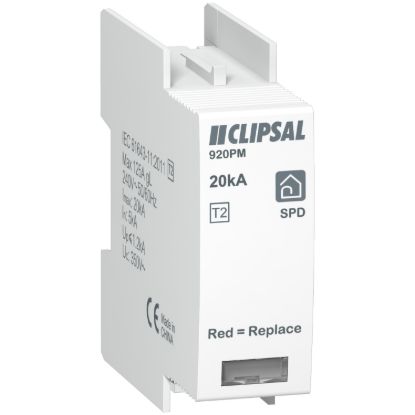 Picture of Cartridge SPD, Clipsal Resi MAX, Imax 20 kA for 920RM/1