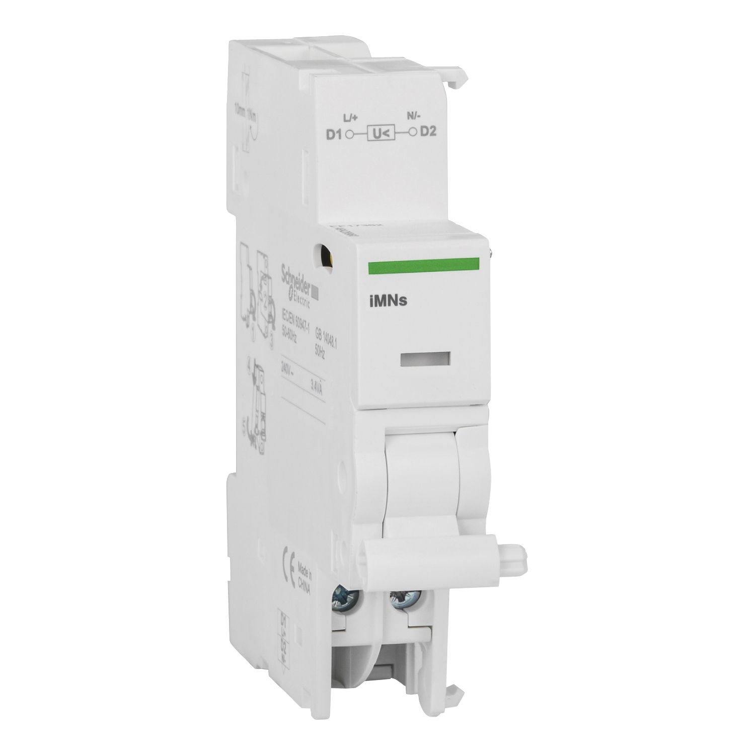 Picture of Undervoltage release, Acti9, iMNs, voltage release, 220...240 V AC