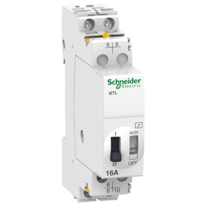 Picture of Extension, Acti9, iETL iTL 16, 2P, 1C/O + 1NO, 16A, coil 12VDC, 24VAC 50/60Hz